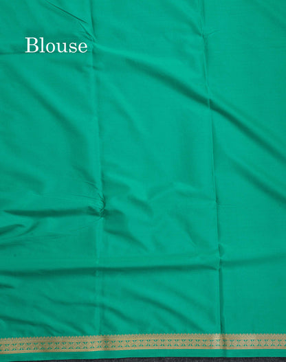 Semi Mysore Silk Saree - Light Pink Colour Body Plain With Small Border