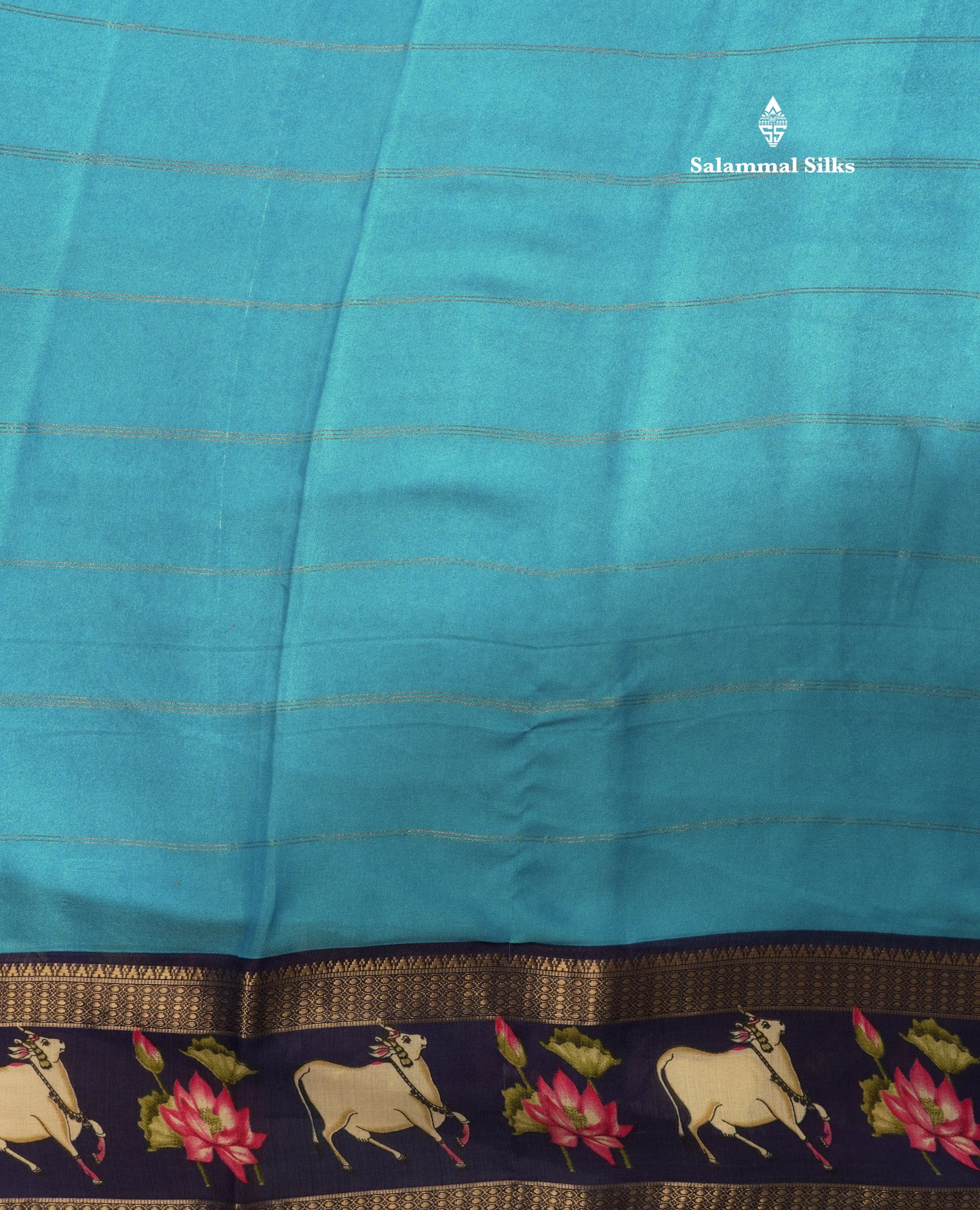 Bottle Green Semi Crepe Saree With Contrast Reddish Pink Border