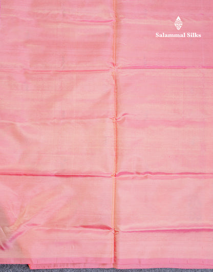 Elaichi Green Thread work Buttas Banana Pinth Saree (Vaazhainaar Pattu) With Contrast Pink Blouse