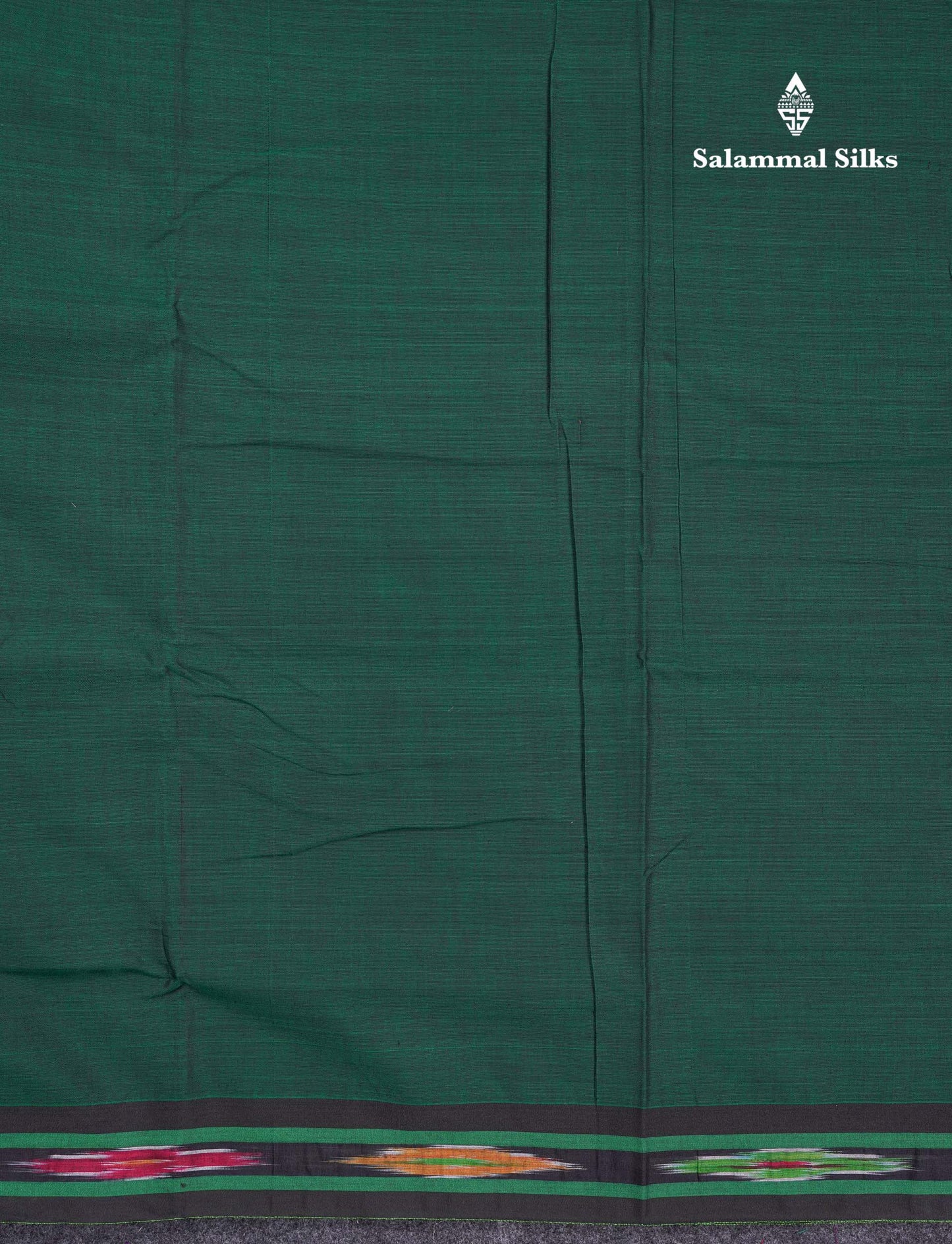 Beautiful Violet Plain Pure Cotton Saree With Ikkat Design Small Border