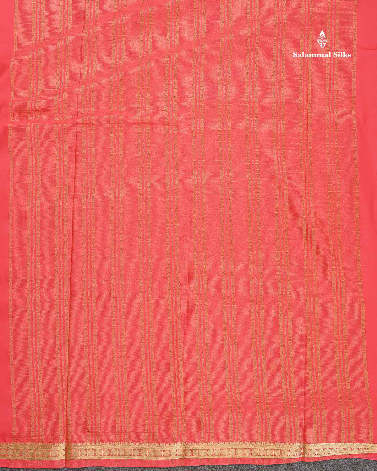Semi Mysore Silk Saree - Light Pink Colour Body Plain With Small Border
