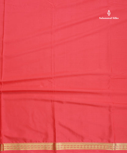 Semi Mysore Silk Saree - Light Pink Colour Body Plain With Small Border