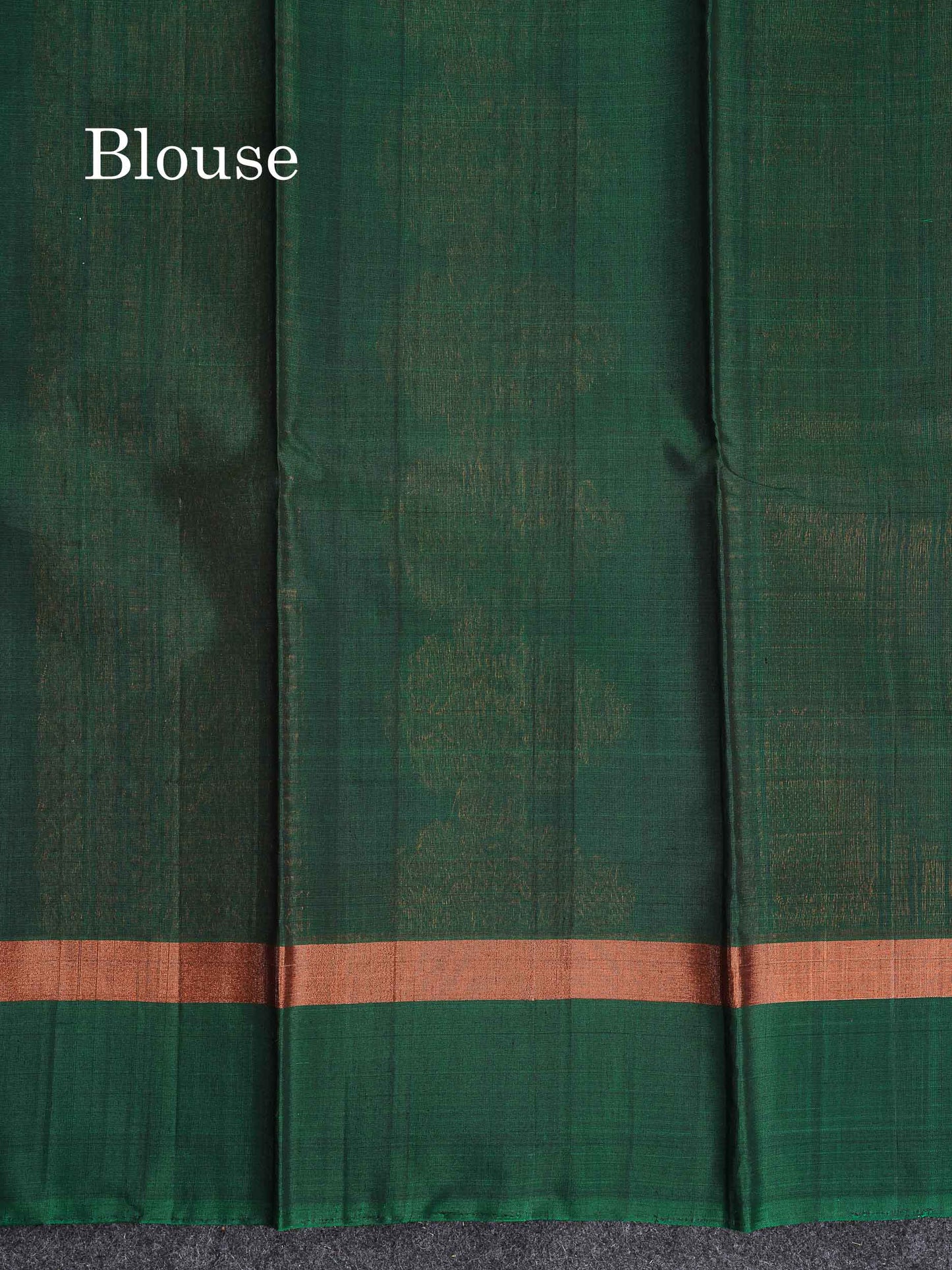 SICO Cotton Saree - Pink Colour Body Copper Zari Butta With Bottle Green Blouse