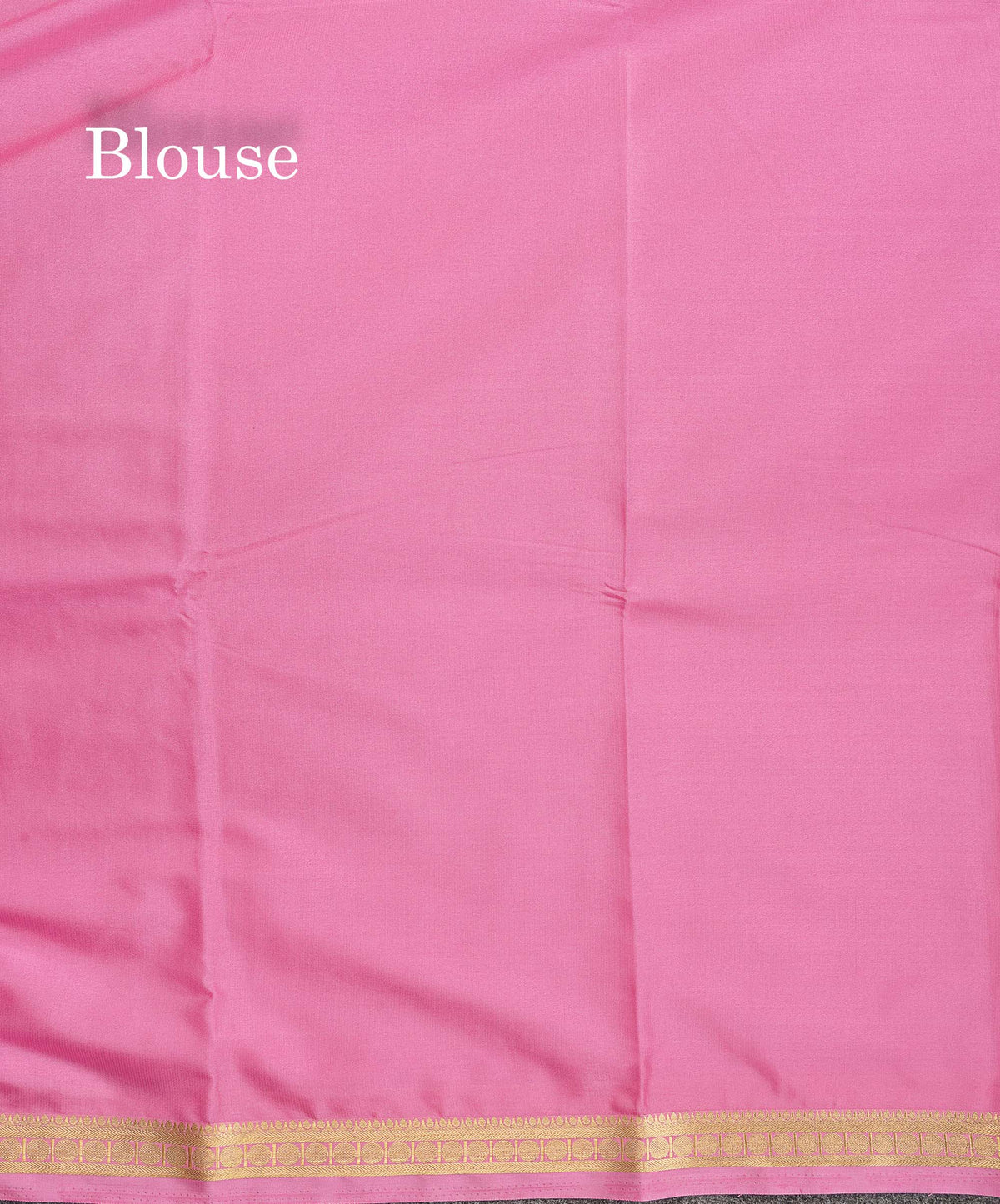 Semi Mysore Silk Saree - Light Pink Colour Body Plain With Small Border