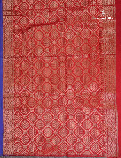 SICO Cotton Saree - Bottle Green Colour Body Copper Zari Butta With Maroon Blouse