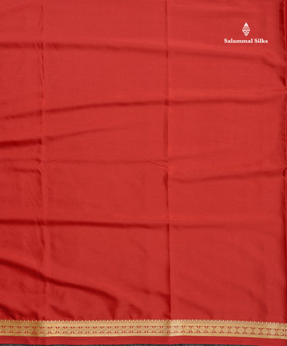 Semi Mysore Silk Saree - Light Pink Colour Body Plain With Small Border
