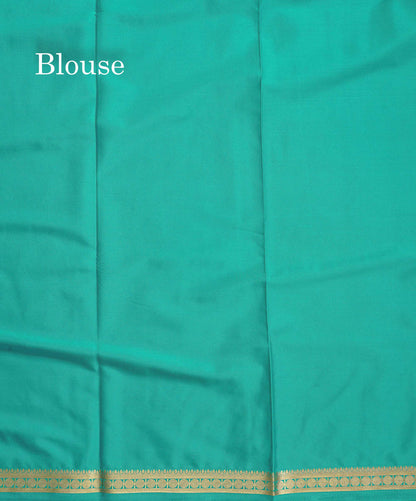 Semi Mysore Silk Saree - Light Pink Colour Body Plain With Small Border