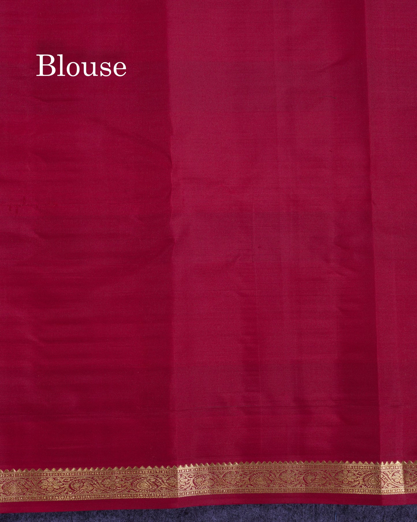 Paalum Pazham Checks With Butta Pure Kanjivaram Silk Saree With Contrast Maroon Blouse
