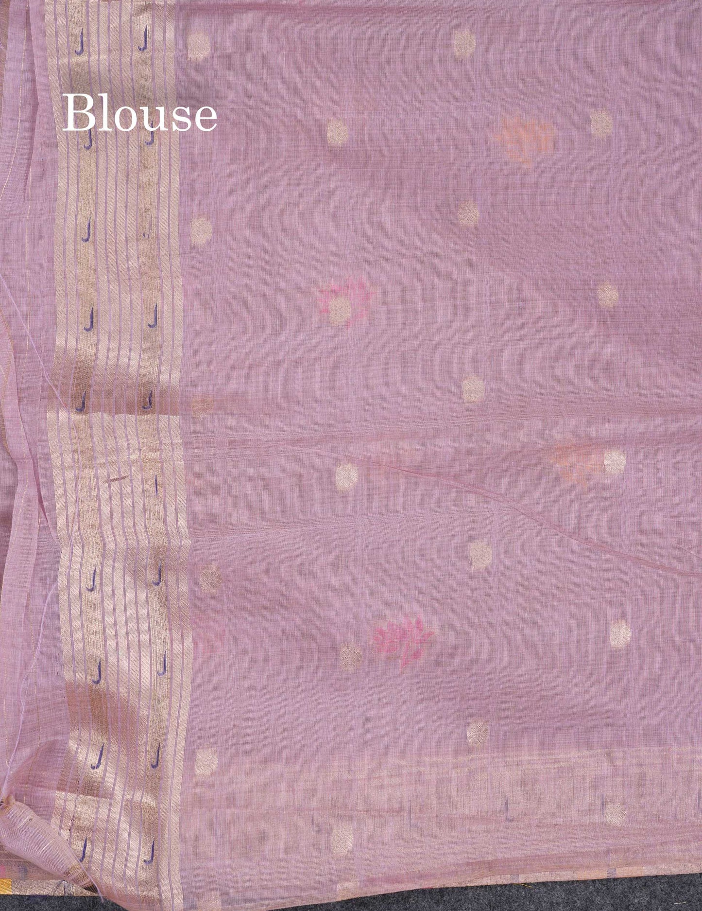 Beautiful Pista Green Menakari Work Butta Muga Cotton Saree With Blouse