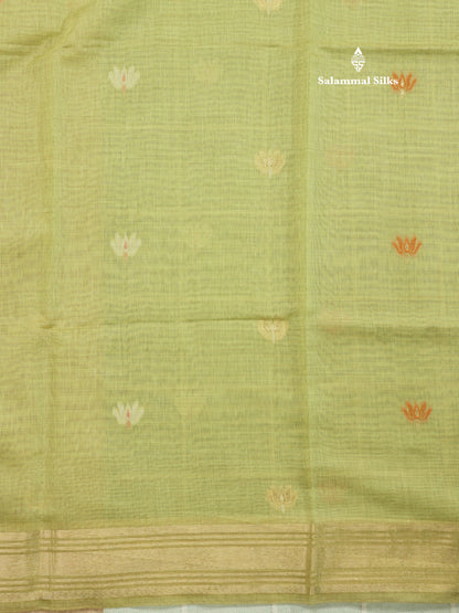 Lavender Colour Meenakari Work Muga Cotton Saree With Contrast Purple Blouse