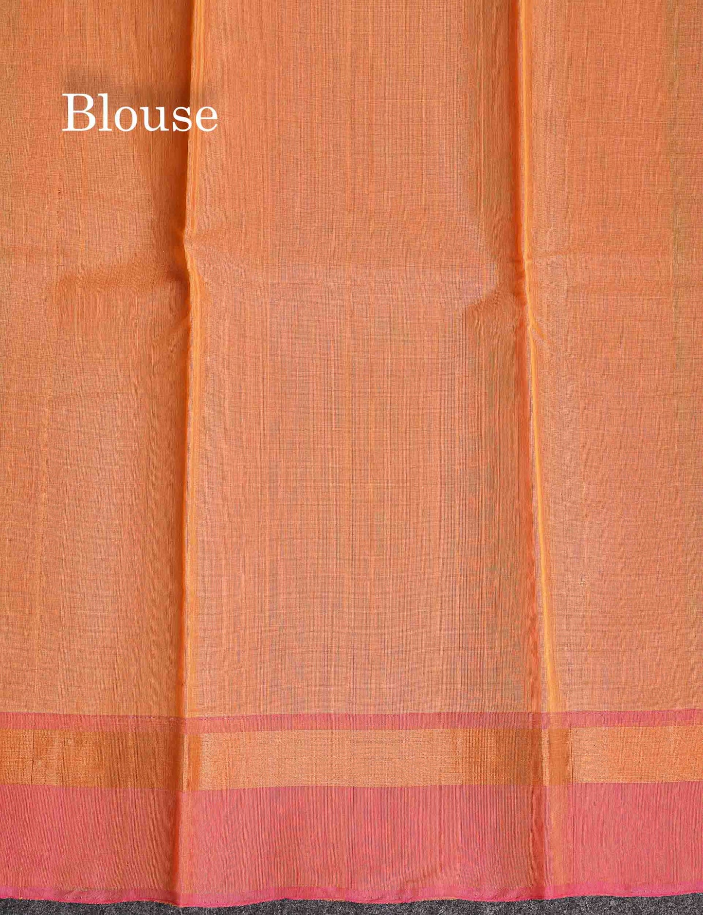 SICO Cotton Saree - Dark Sandal Colour Body Zari Butta With Peach Blouse