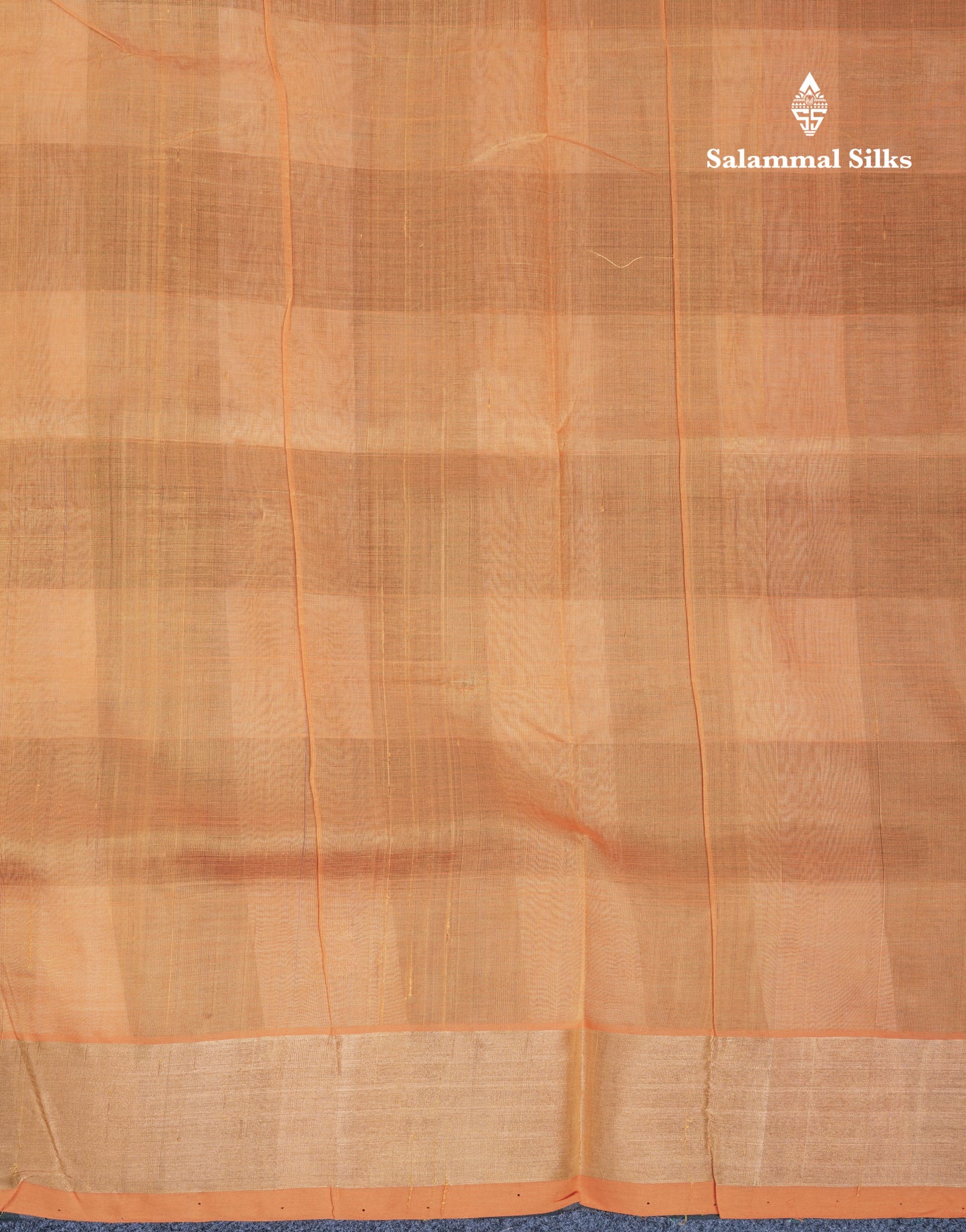 Beautiful Paalum Pazham Checks Handloom Pure Silk Cotton Saree With Tissue Border