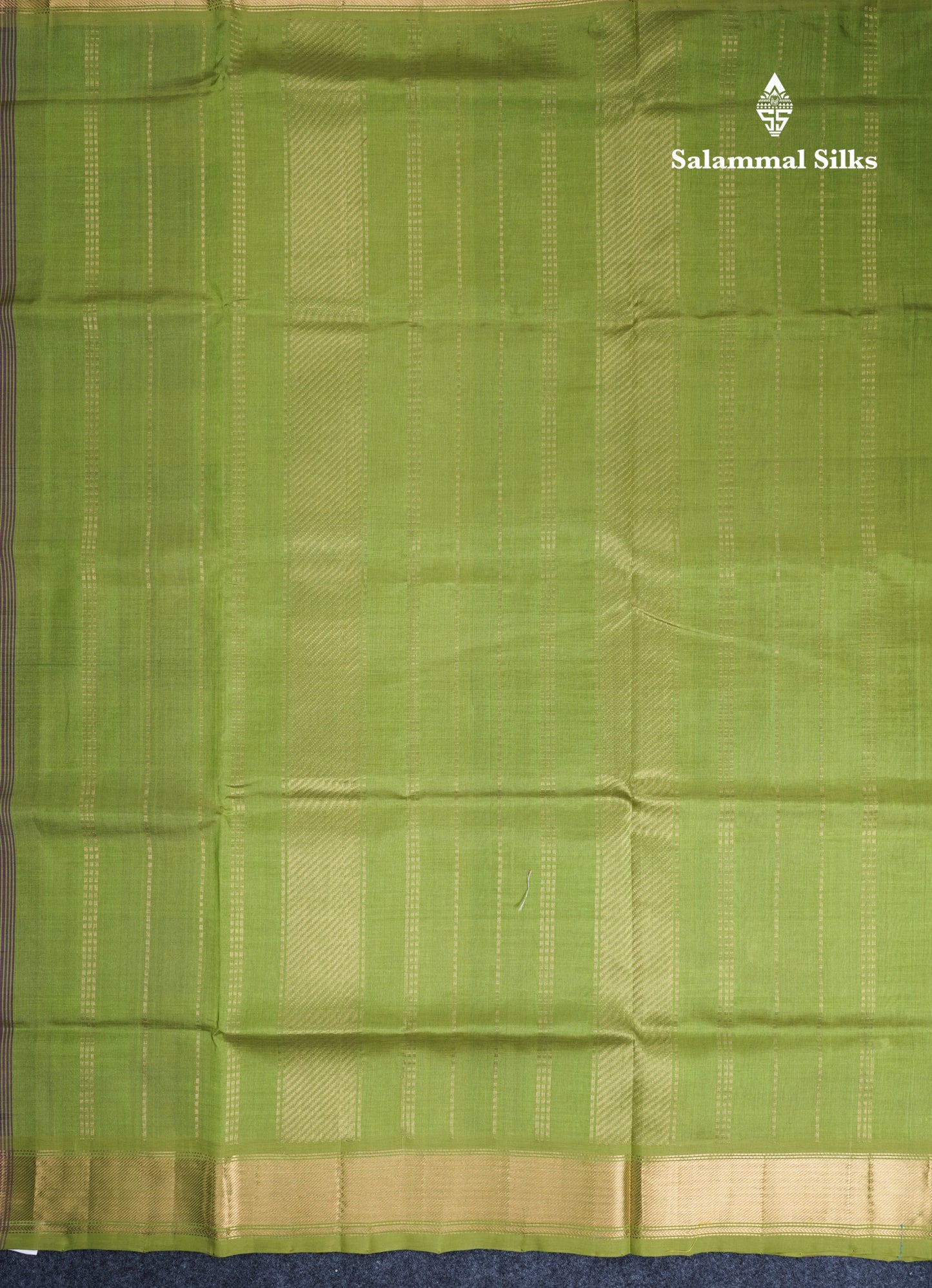 Beautiful Paalum Pazham Checks Handloom Pure Silk Cotton Saree With Gold Zari Border