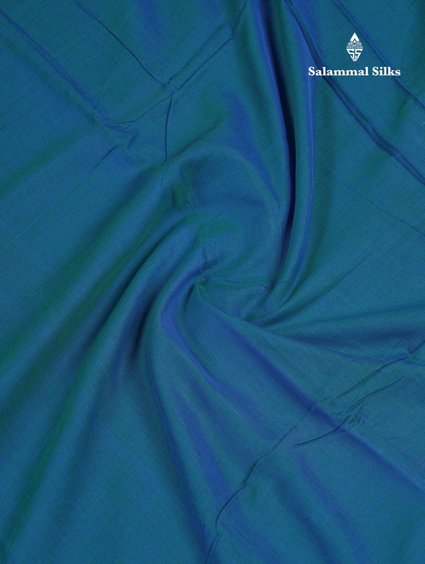 Beautiful Dual Tone Peacock Blue Plain Pure Cotton Saree With Contrast Magenta Traditional Evening Morning Border