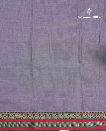 Beautiful Light Chocolate Plain Pure Cotton Saree With Traditional Border