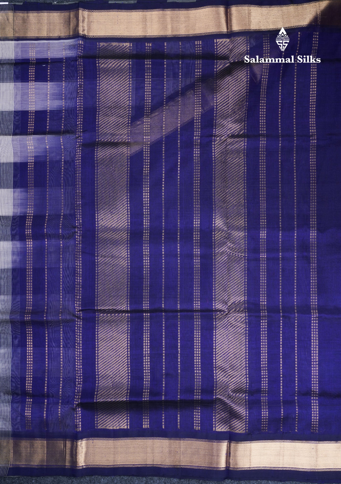 Beautiful Paalum Pazham Checks Handloom Pure Silk Cotton Saree With Gold Zari Border