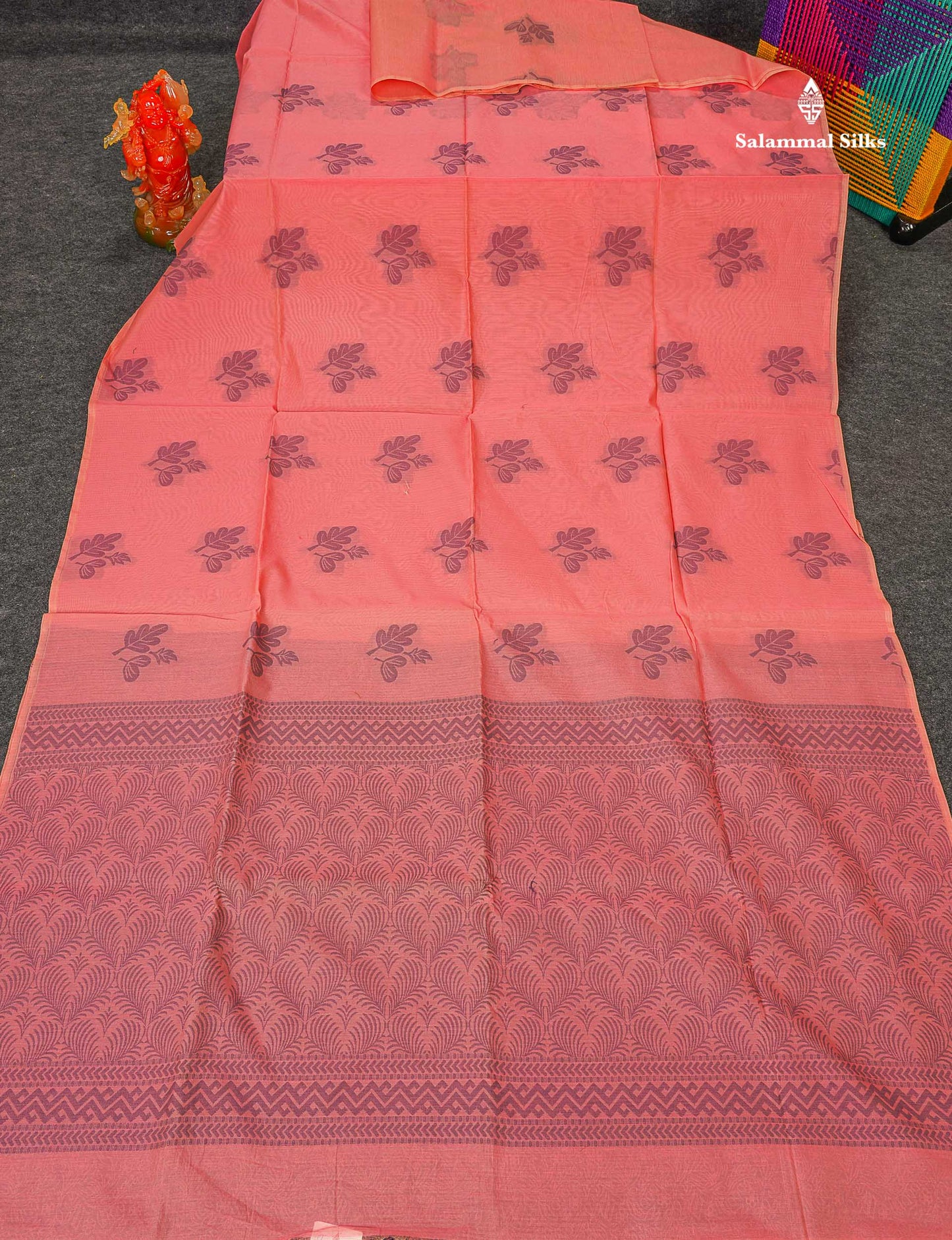Cora Cotton Saree - Yellow Colour Body Thread Butta With Blouse