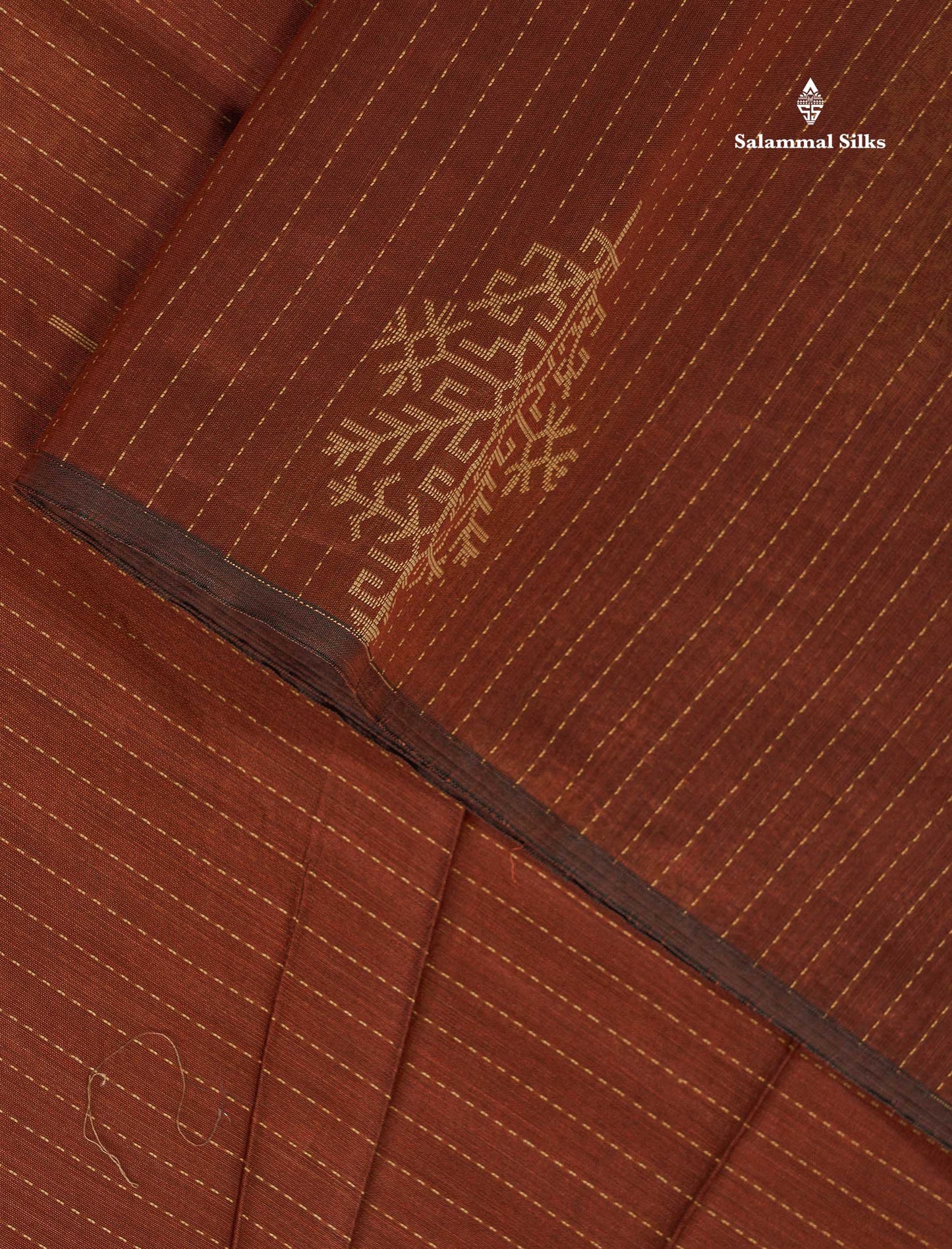 Kota Cotton Saree - Light Grey Colour Body Thread Butta With Contrast Maroon Blouse