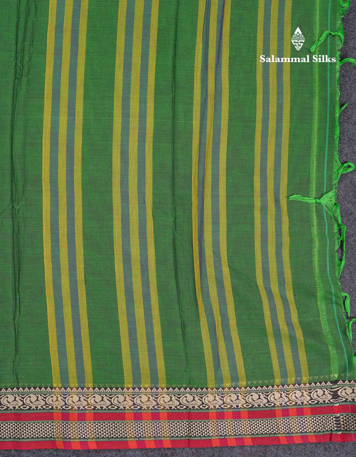 Beautiful Light Chocolate Plain Pure Cotton Saree With Traditional Border