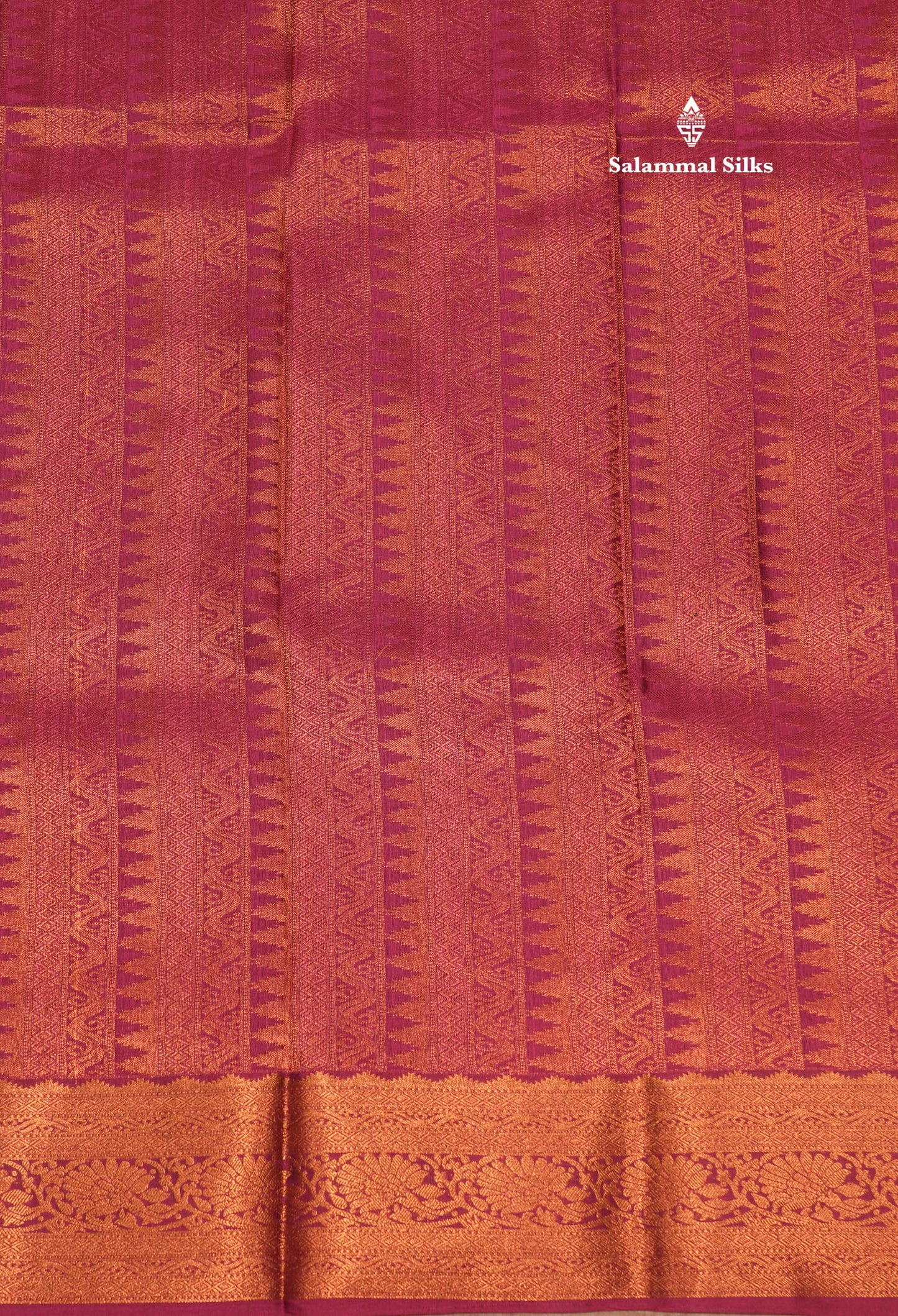 Elephant Grey Colour Semi Silk Saree With Contrast Magenta Pink Border