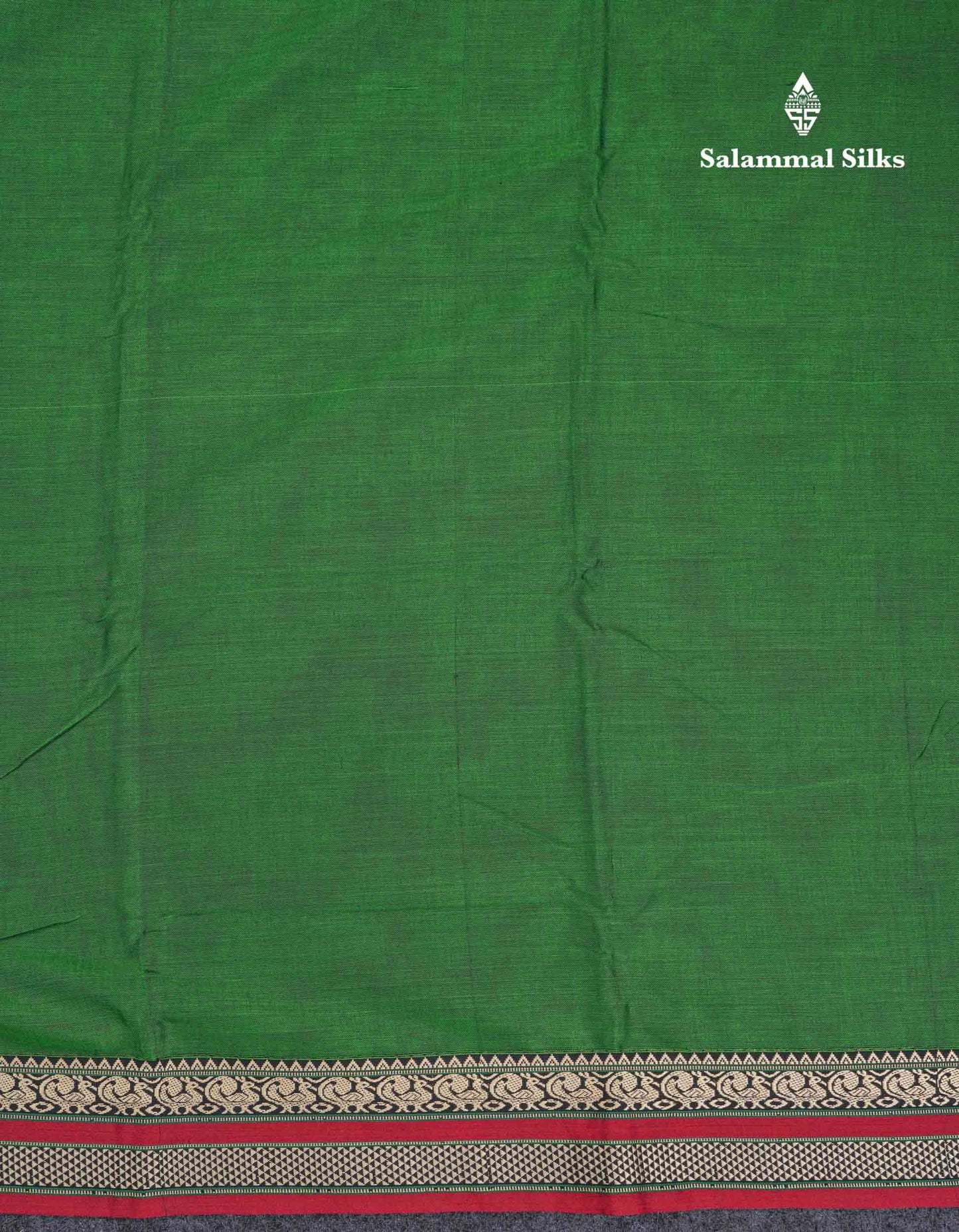 Beautiful Light Chocolate Plain Pure Cotton Saree With Traditional Border