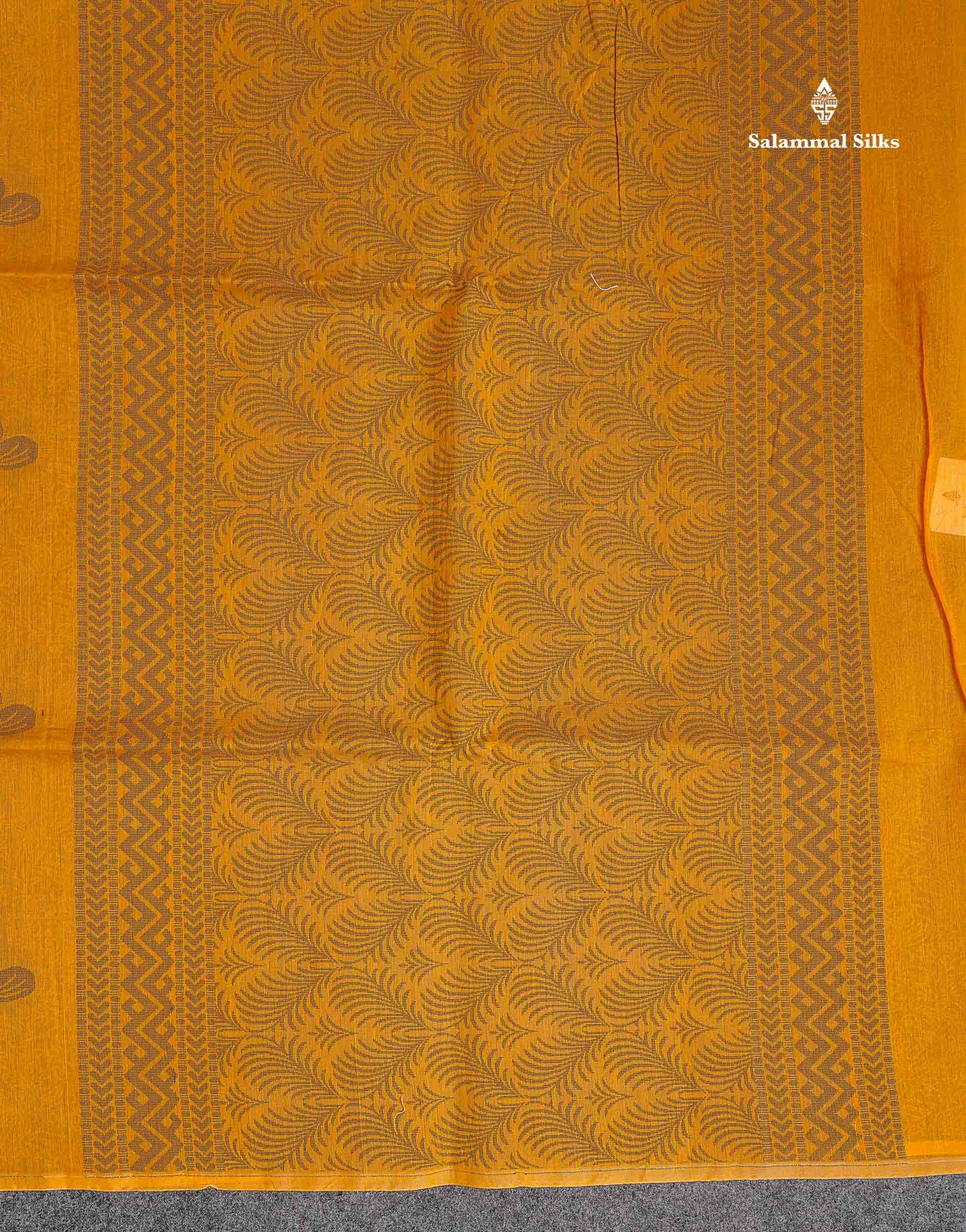 Cora Cotton Saree - Yellow Colour Body Thread Butta With Blouse
