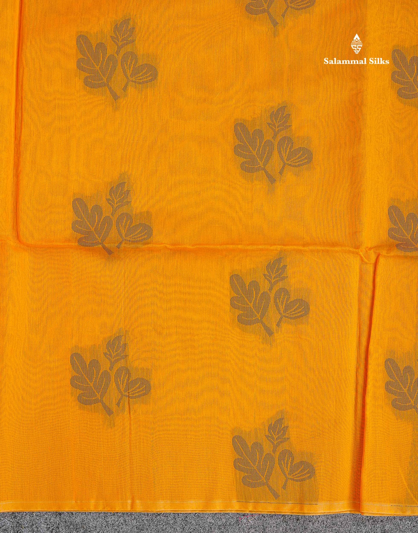 Cora Cotton Saree - Yellow Colour Body Thread Butta With Blouse