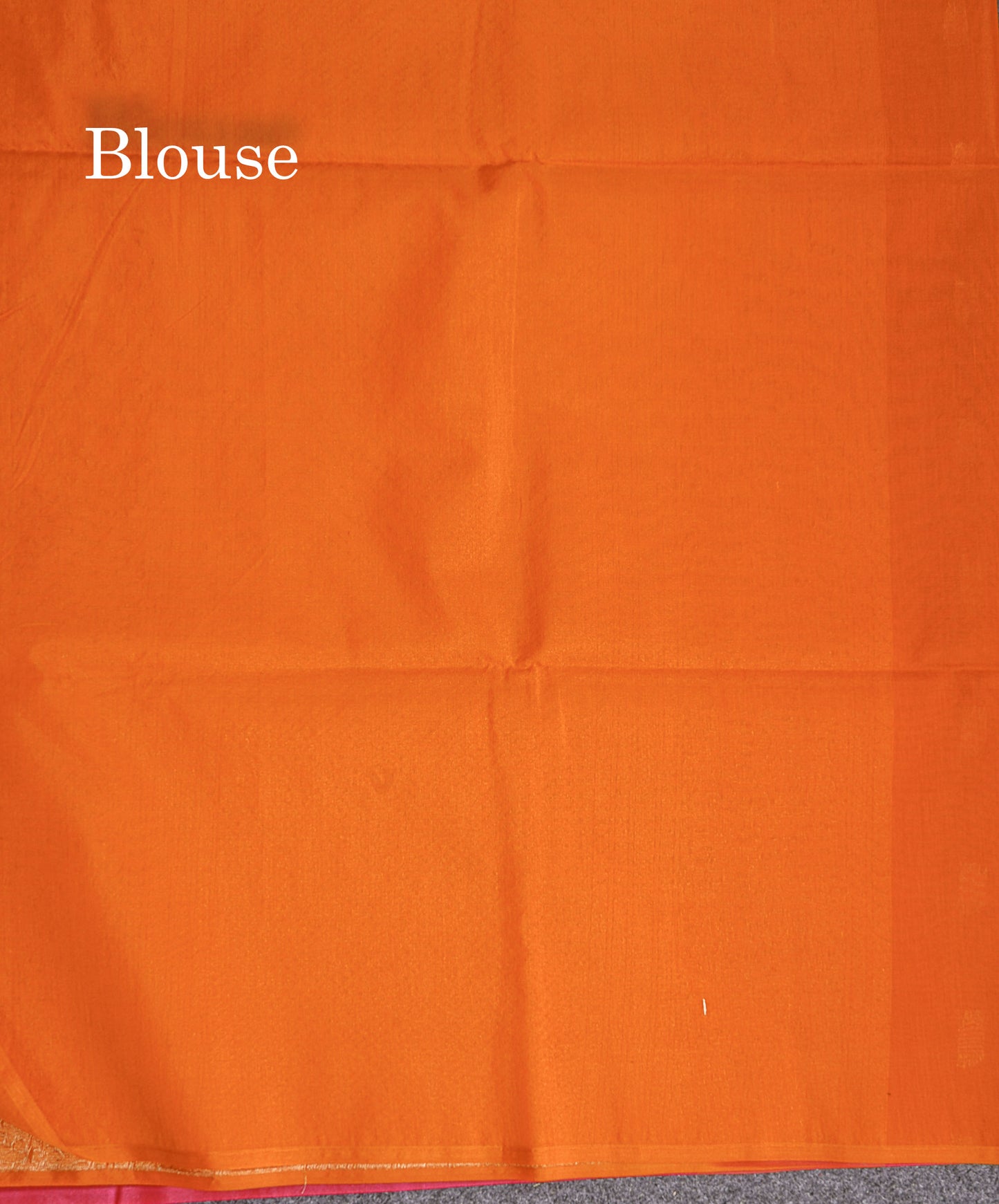 SICO Cotton Saree - Dual Tone Red Colour Body Zari Butta With Contrast Mustard Yellow Blouse