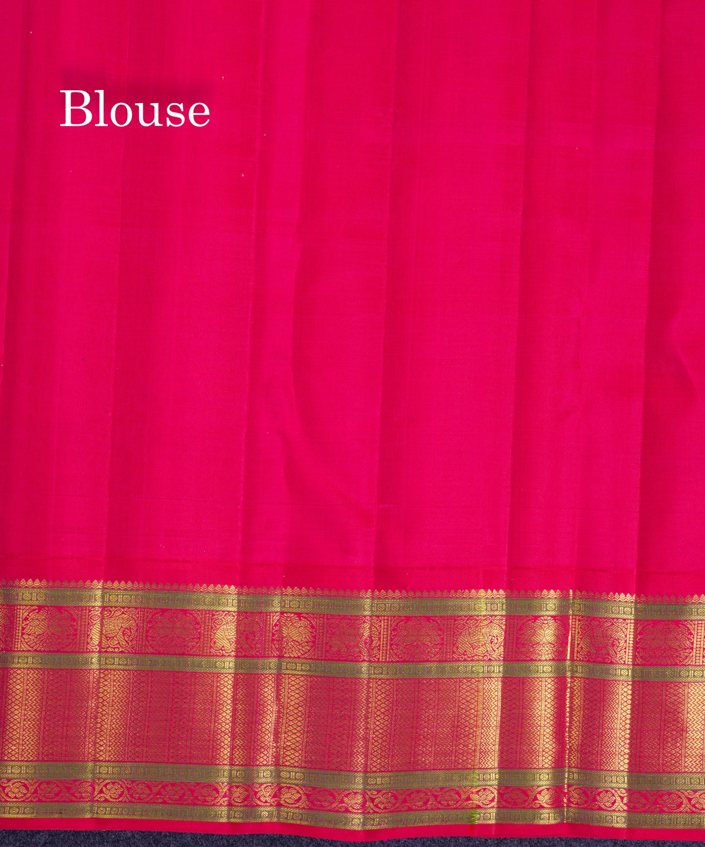 Korvai Beautiful White Pure Kanjivaram Silk Saree With Contrast Redish Pink Traditional Border