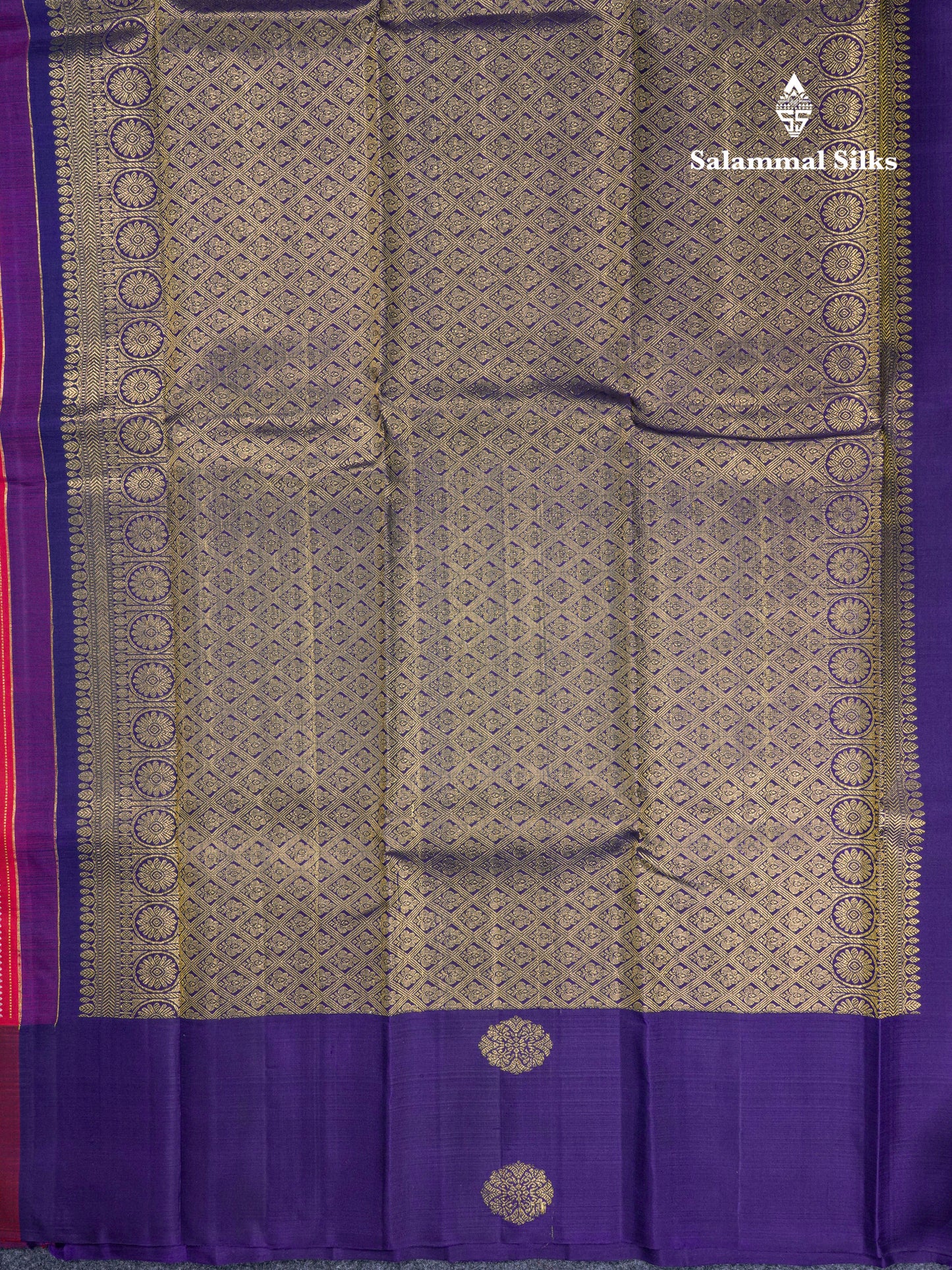 Rani Pink Pure Kanjivaram Silk Saree With Contrast Magenta Border