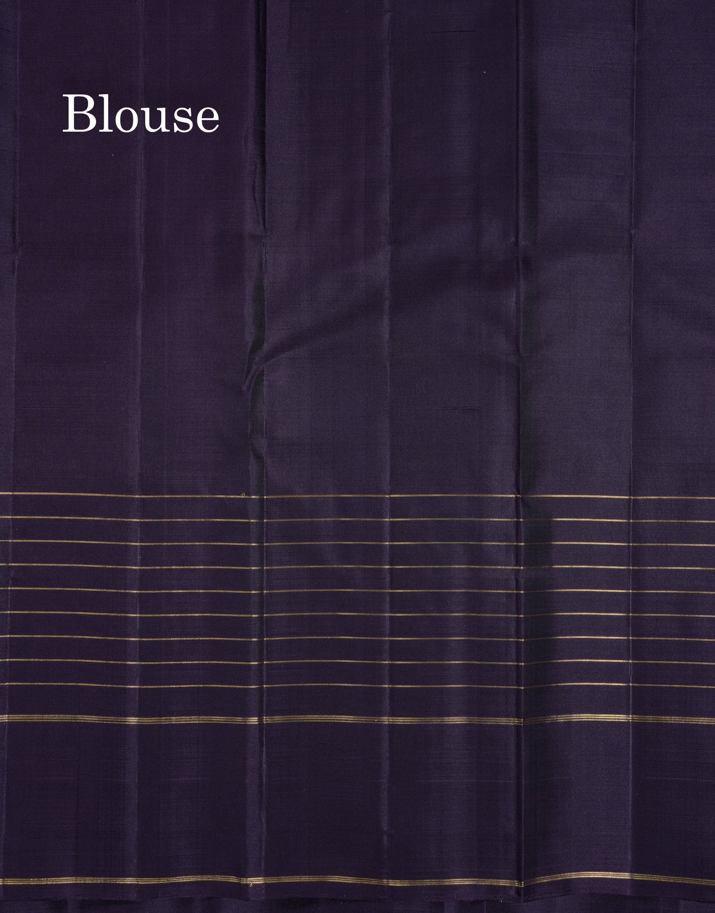 Beautiful Dark Kanchana Pure Kanjivaram Silk Saree With Traditional Gap Border