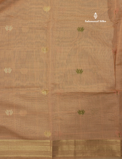 Lavender Colour Meenakari Work Muga Cotton Saree With Contrast Purple Blouse