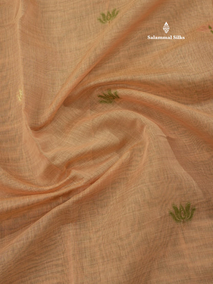 Lavender Colour Meenakari Work Muga Cotton Saree With Contrast Purple Blouse