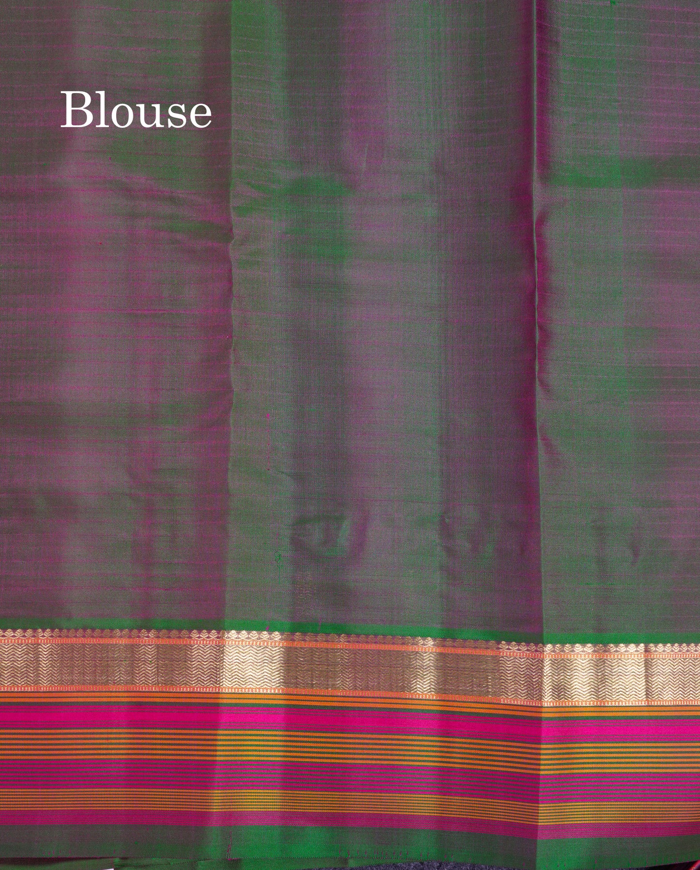 Beautiful Magenta Pure Kanjivaram Silk Saree With Traditional Border
