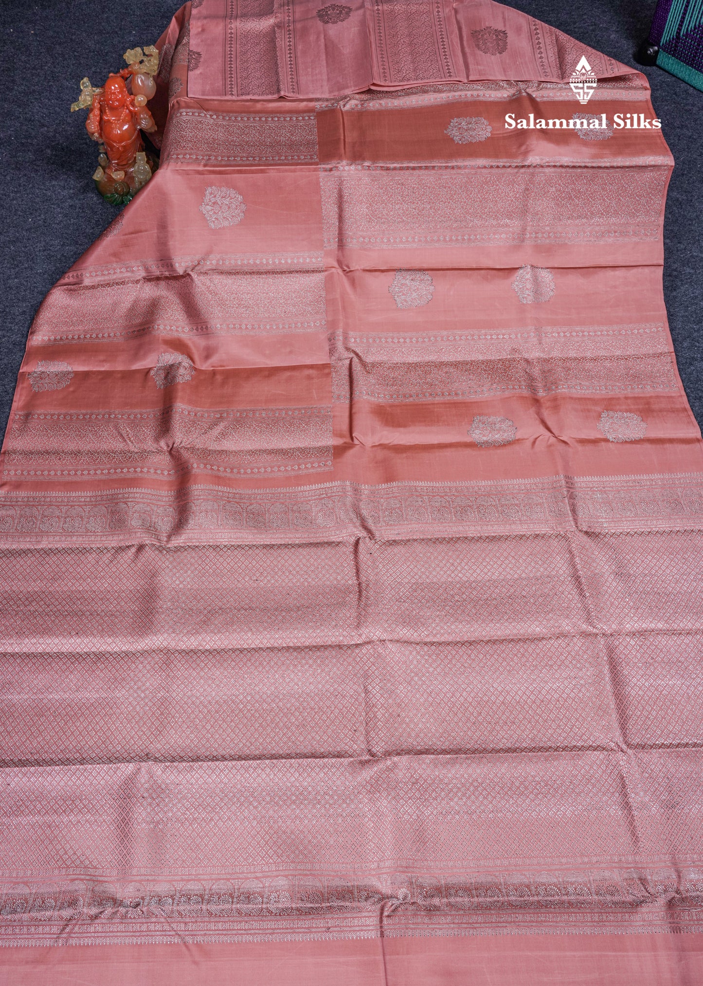 Chocolate Colour Fancy Pure Kanjivaram Silk Saree With Designer Blouse