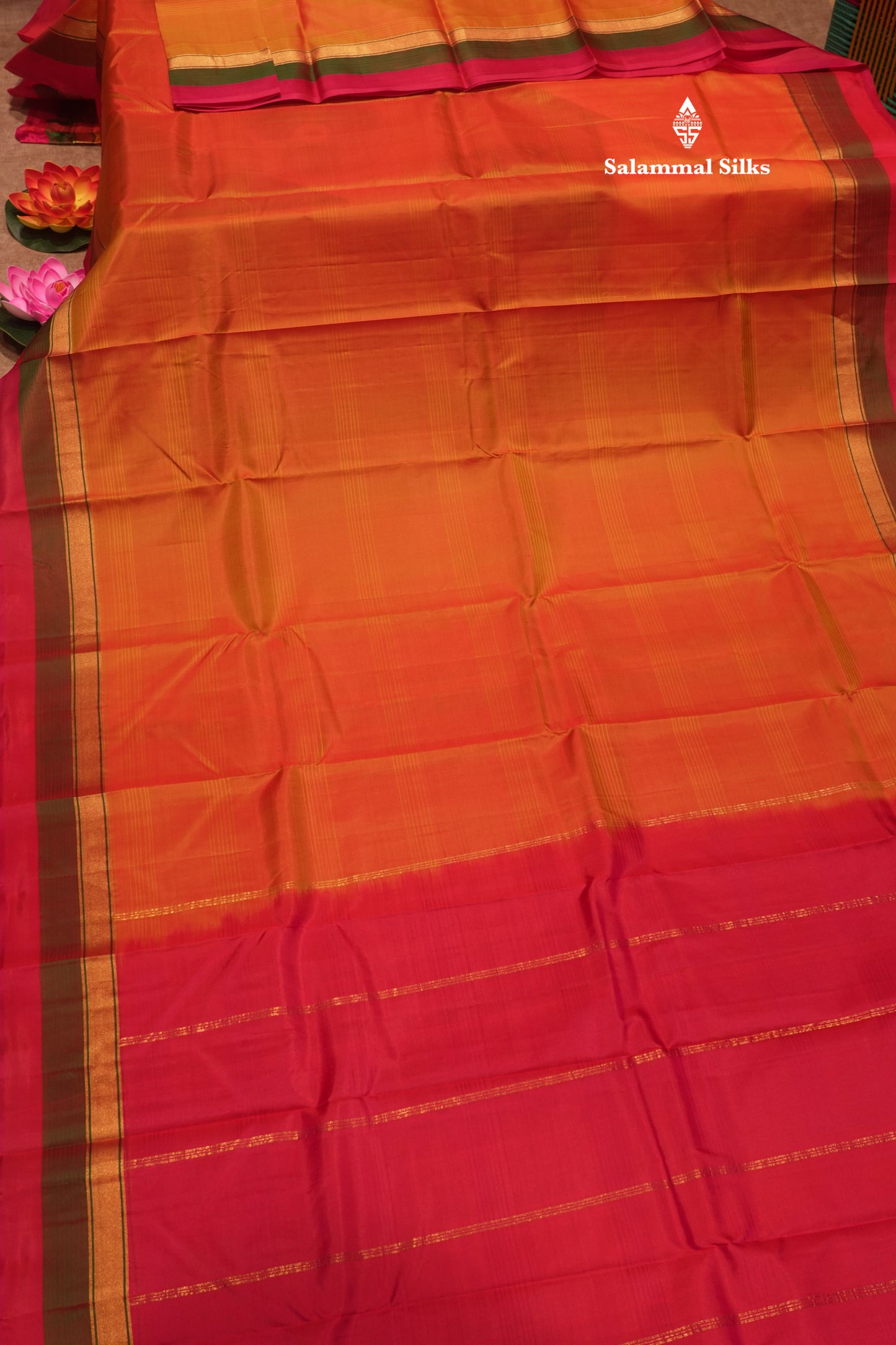 Royal Blue Light Weight Beautiful Pure Silk Saree With Three Layer Border