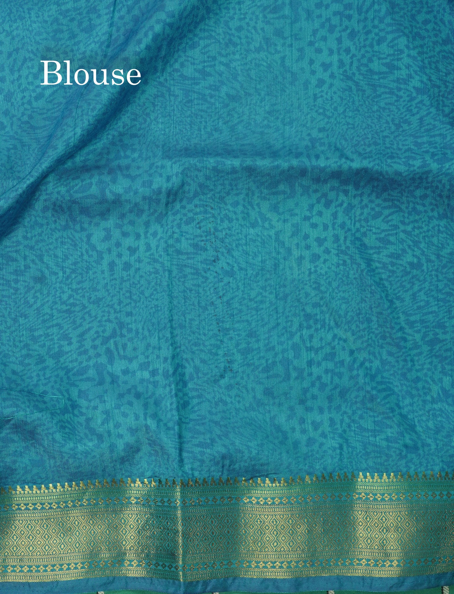 Purple Pichwai Print In Semi Raw Silk Saree With Contrast Rama Blue Traditional Border