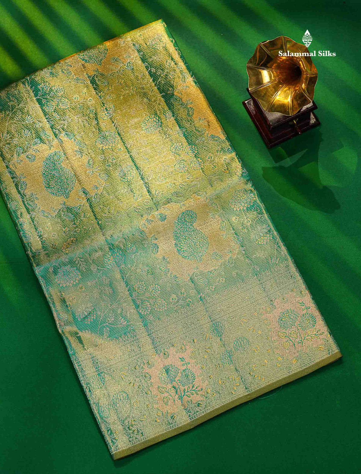 Beautiful Rexona Tissue Bridal Pure Kanjivaram Silk Saree
