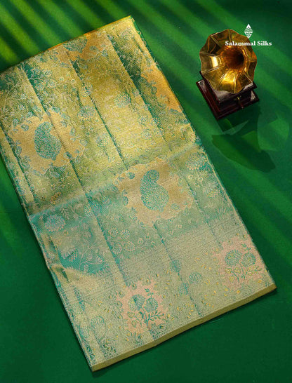 Beautiful Rexona Tissue Bridal Pure Kanjivaram Silk Saree
