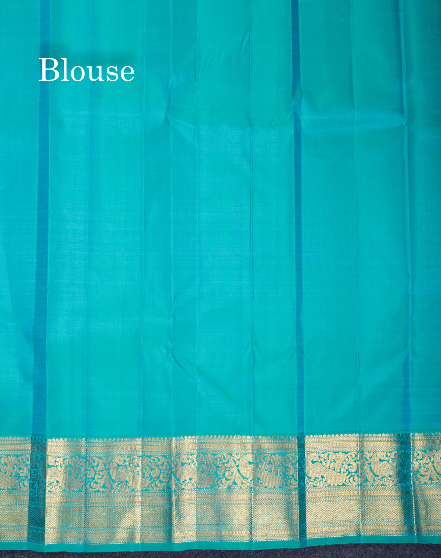 Koravi Violet Pure Kanjivaram Silk Saree With Contrast Dual Tone Sapphire Blue Traditionl Border