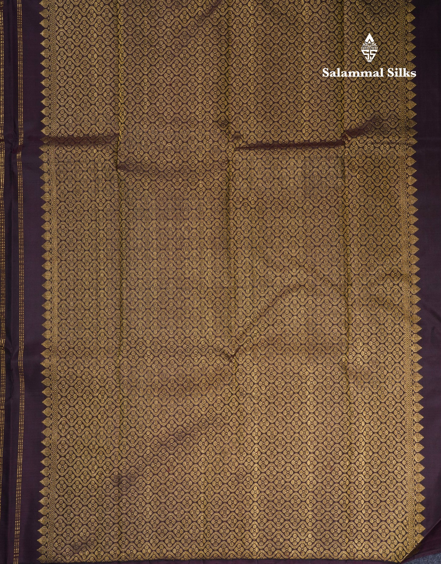 Dark Brown Fancy Pure Kanjivaram Silk Saree With Self Blouse