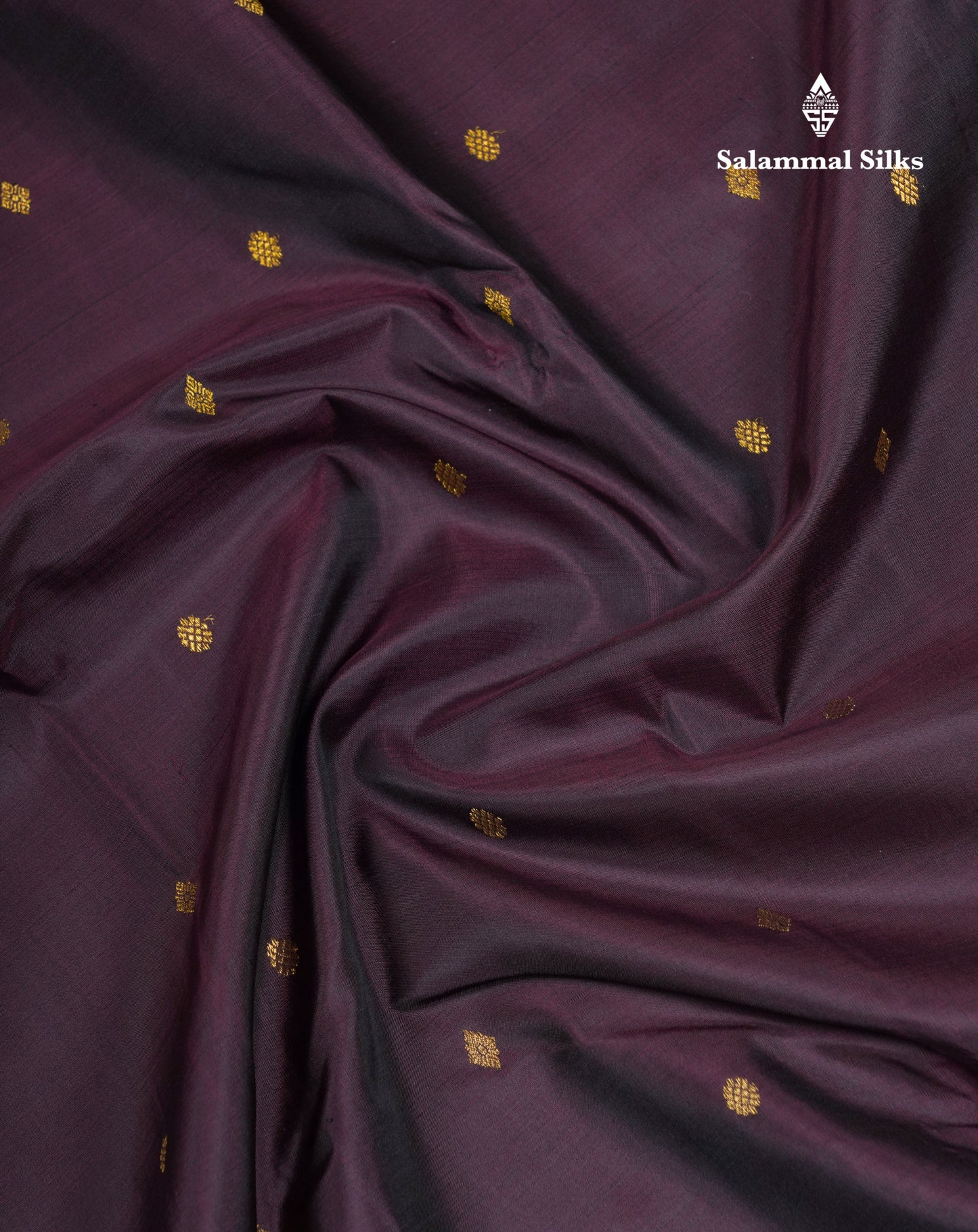 Dark Brown Fancy Pure Kanjivaram Silk Saree With Self Blouse