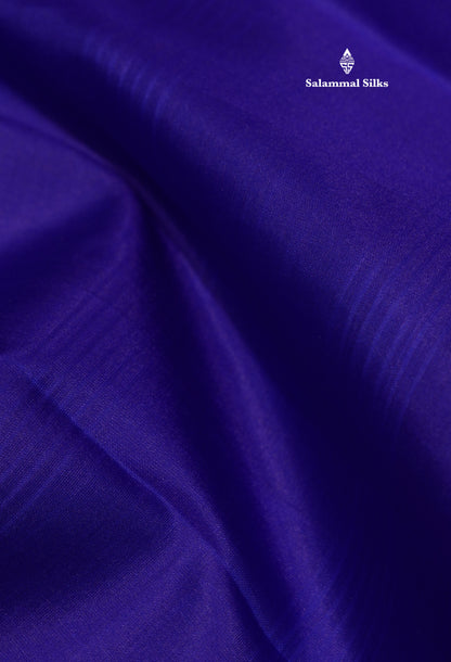 Royal Blue Light Weight Beautiful Pure Silk Saree With Three Layer Border