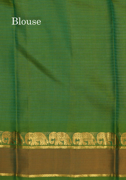 Red Light Weight Beautiful Pure Silk Saree With Elephant Butta Border