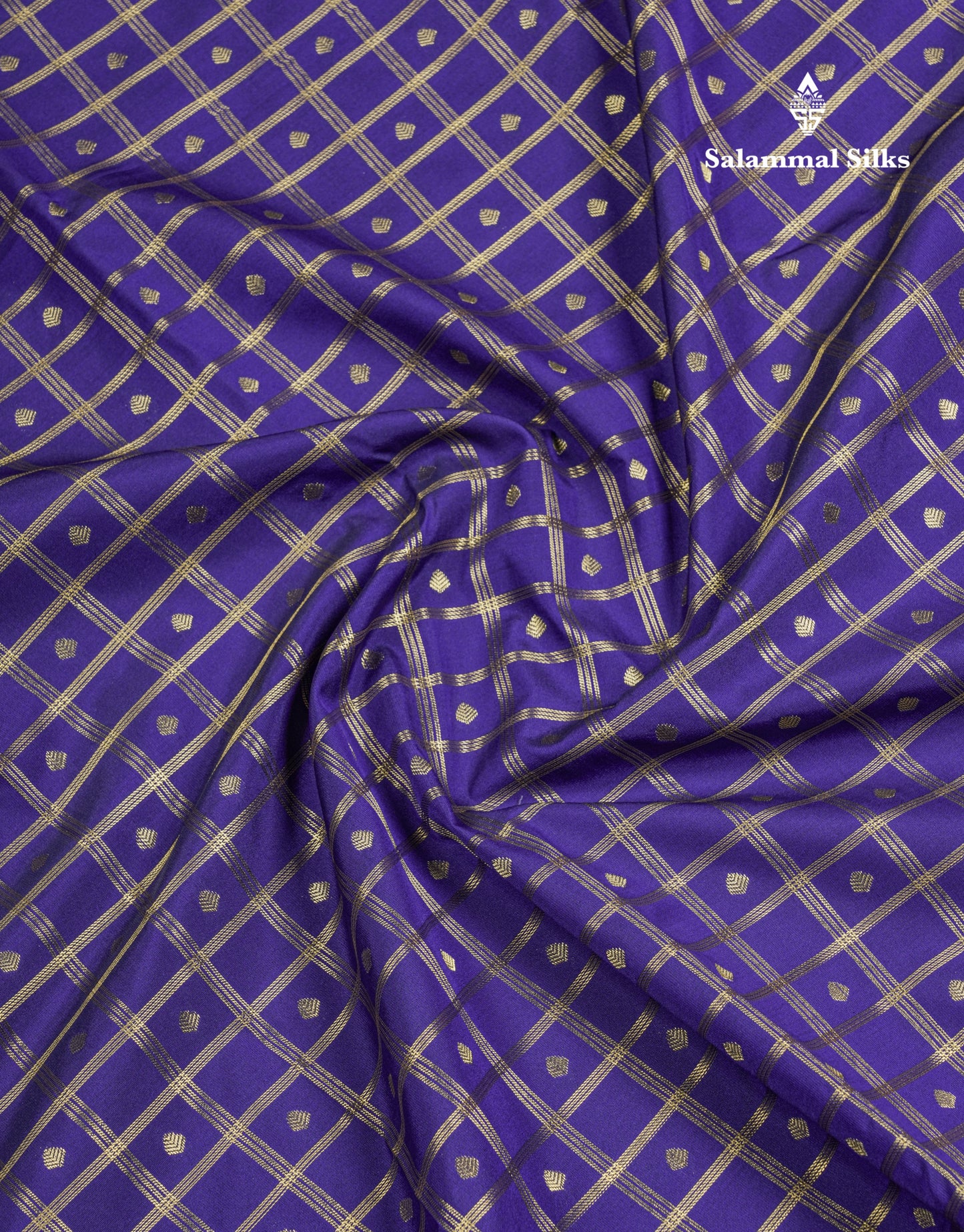 Half White Checks Semi Silk Saree With Contrast Chilly Red Traditional Border