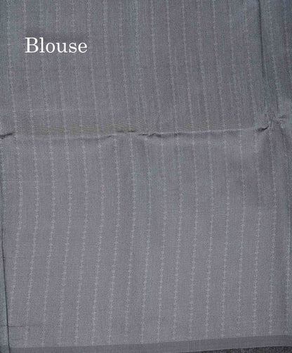 Grey Fancy Saree WithOut Border
