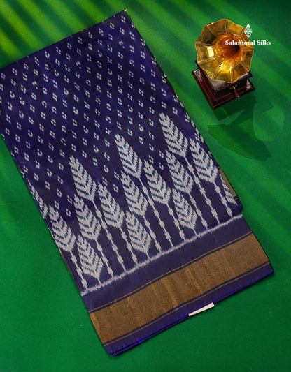 Baby Pink Pochampalli Pure Kanjivaram Silk Saree With Contrast Pink Border