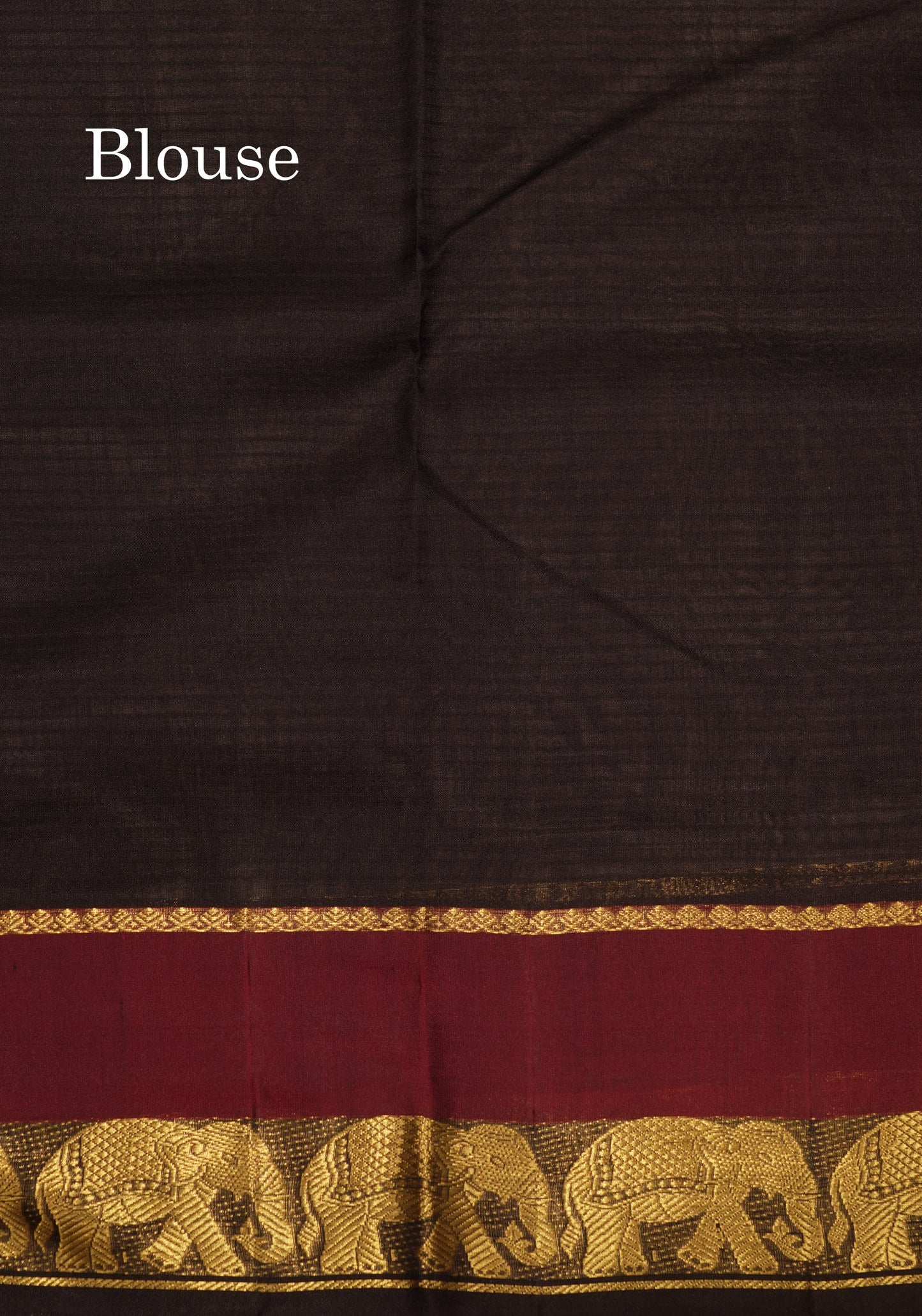 Ramar Blue Light Weight Beautiful Pure Silk Saree With Big Elephant Butta Border