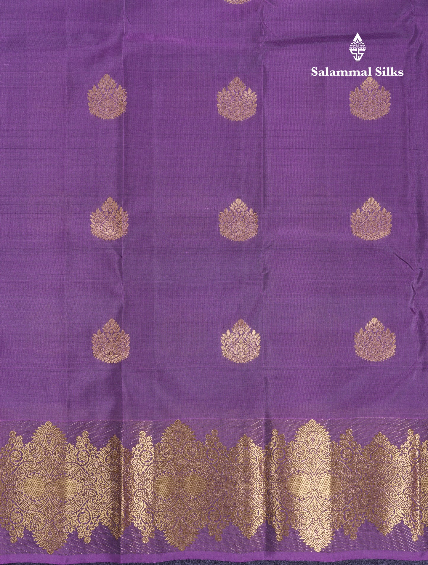 Beautiful Light Violet Puremix Silk Saree With Contrast Sapphire Green Blouse