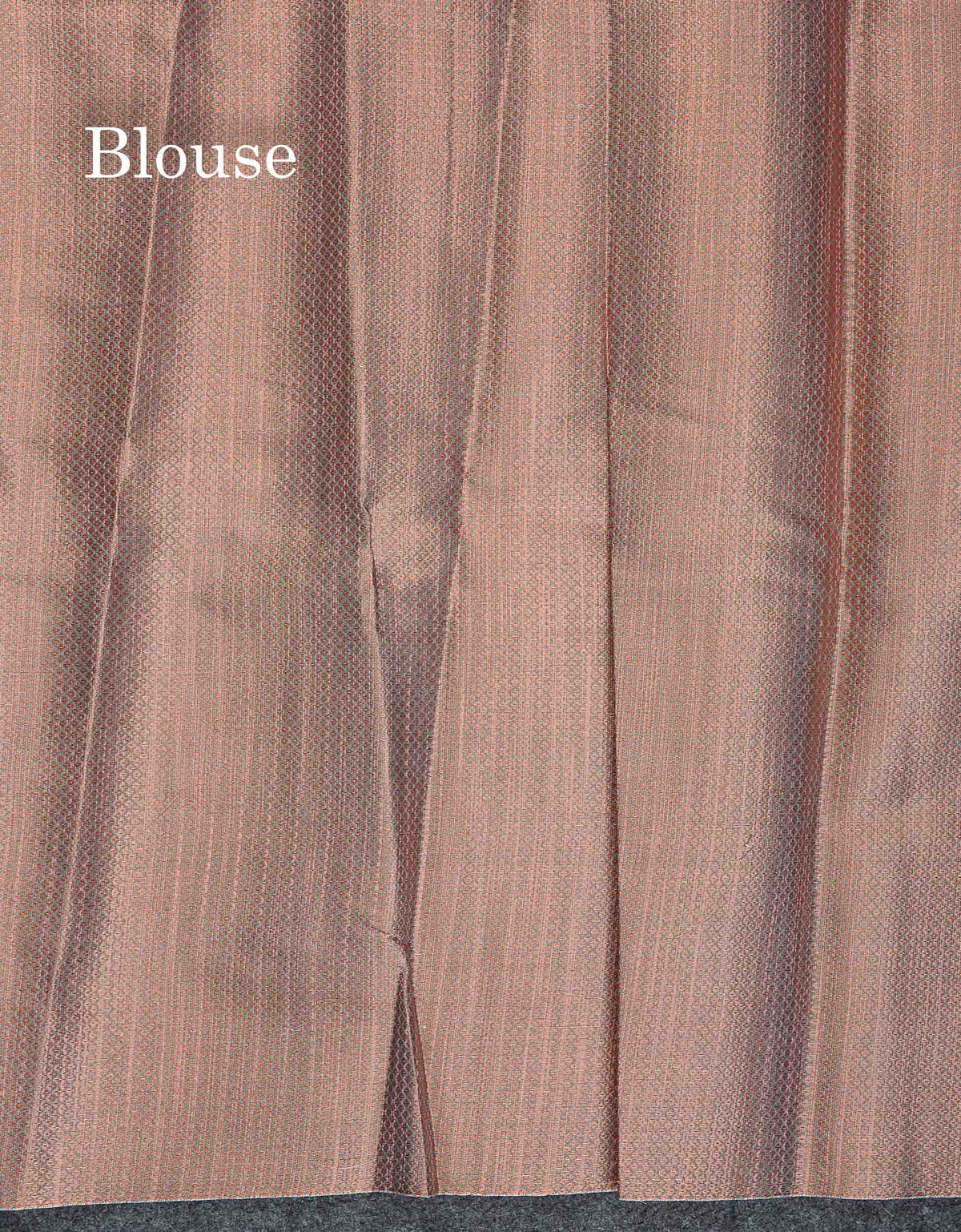 Jute Cotton Mix Saree - Grey Colour Body Flower Butta With Contrast Copper Brown Blouse